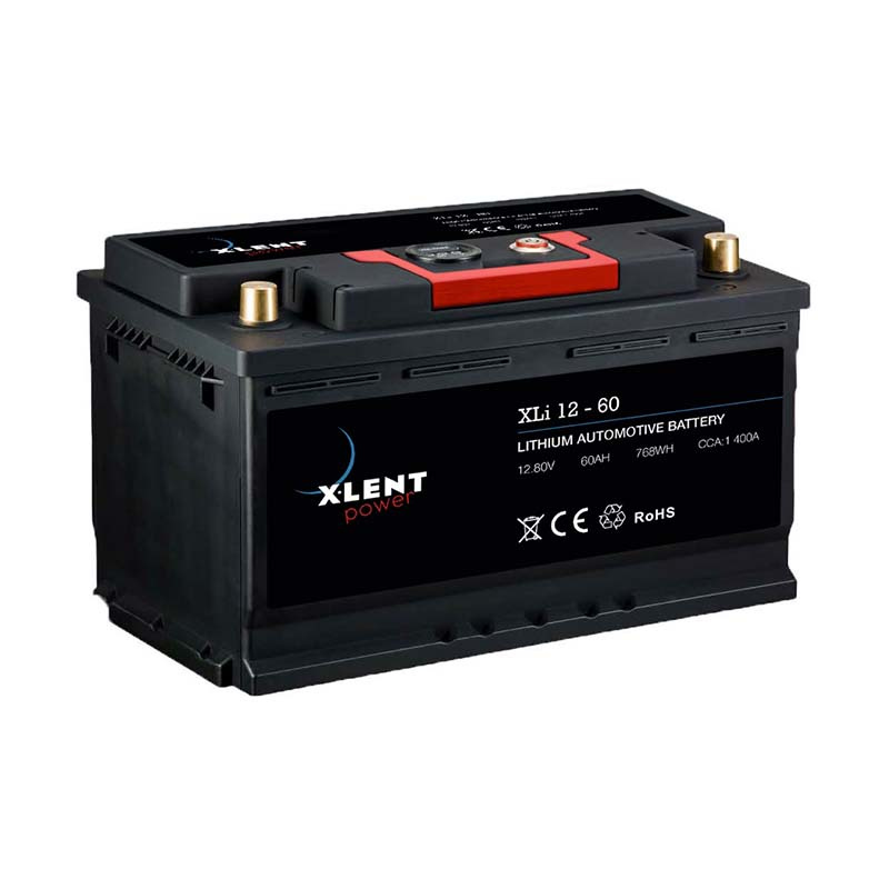 Batteri XLENT Litium 12v 60Ah 1400A